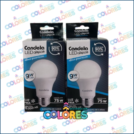 COMBO 11 - 2 CANDELA LÁMPARA FRÍA 9W