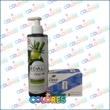 COMBO 7 - DOVE SHAMPOO x300ml CON VÁLVULA + DOVE JABÓN DE TOCADOR x90g