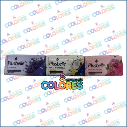 COMBO 7 - 3 PLUSBELLE JABÓN DE TOCADOR x120g