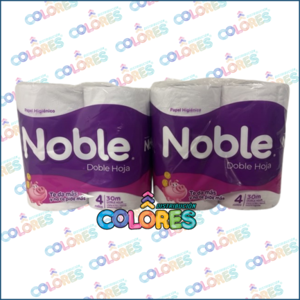 COMBO 9 - 2 NOBLE PAPEL HIGIÉNICO DOBLE HOJA 4x30mts