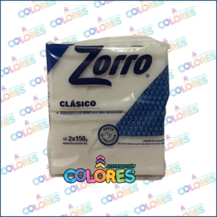 COMBO 14 - ZORRO JABÓN BLANCO CLÁSICO 2x150g