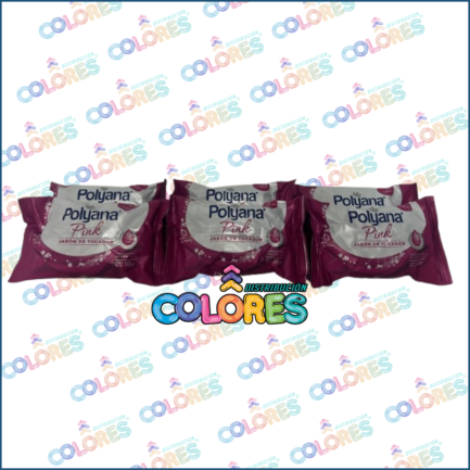 COMBO 3 - 6 POLYANA JABÓN x80g PINK