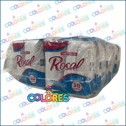 COMBO 1 - BULTO x12u ROSAL PAPEL HIGIÉNICO BLANCO 4x30mts