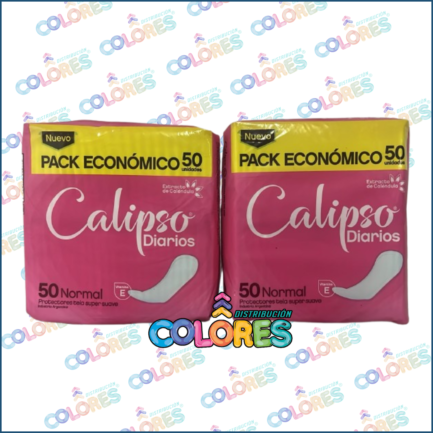COMBO 9 - 2 CALIPSO PROTECTORES DIARIOS x50u SIN PERFUME