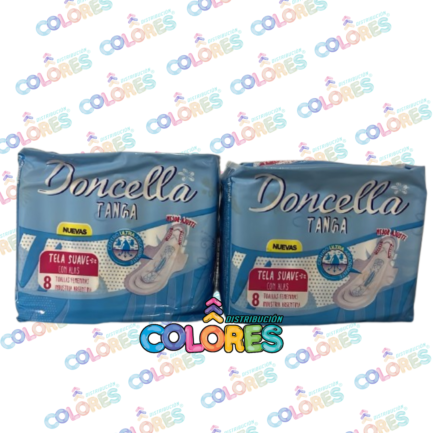 COMBO 24 - 2 DONCELLA TOALLITAS FEMENINAS TANGA x8u