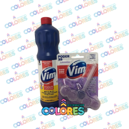 COMBO 21 - VIM LAVANDINA EN GEL x700ml + VIM CANASTA SÓLIDA x6u