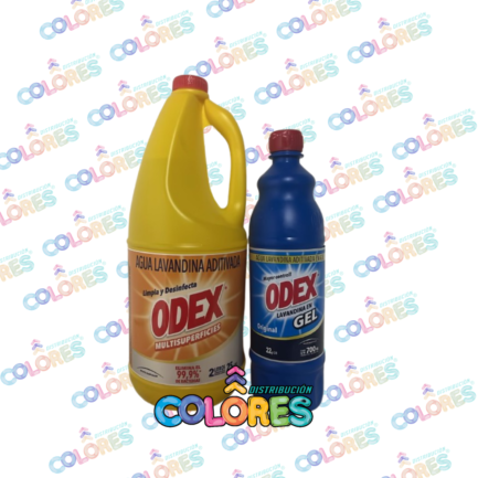COMBO 20 - ODEX LAVANDINA MULTISUPERFICIES x2L + ODEX LAVANDINA EN GEL ORIGINAL x700ml