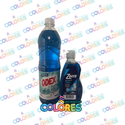 COMBO 5 - ODEX LIMPIADOR LÍQUIDO x900ml MARINA + ZORRO DETERGENTE x300ml MARINA