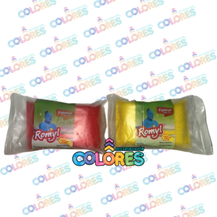 COMBO 4 - 2 ROMYL ESPONJA FIBRA FÁCIL
