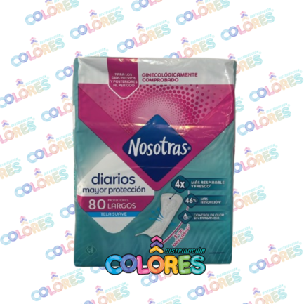 COMBO 13 - NOSOTRAS PROTECTORES DIARIOS LARGOS x80u