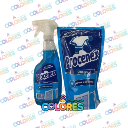 COMBO 11 - PROCENEX GATILLO VIDRIOS + PROCENEX VIDRIOS x820ml DOY PACK