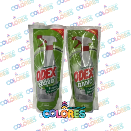 COMBO 6 - 2 ODEX LIMPIADOR LÍQUIDO BAÑOS x450ml DOY PACK
