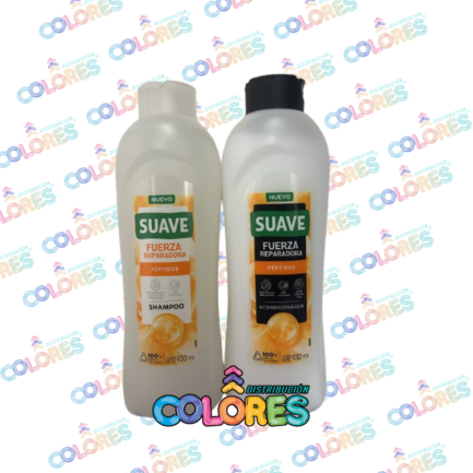 COMBO 2 - SUAVE SHAMPOO + ACONDICIONADOR x930ml FUERZA REPARADORA