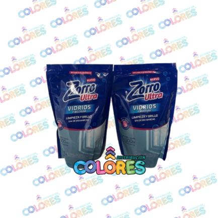 COMBO 9 - 2 ZORRO LIMPIADOR VIDRIOS x500ml