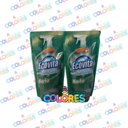 COMBO 10 - 2 ECOVITA LIMPIADOR BAÑOS x500ml
