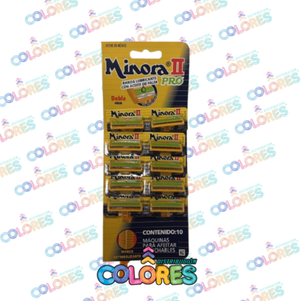 COMBO 13 - 10u MINORA PRESTOBARBA AMARILLA