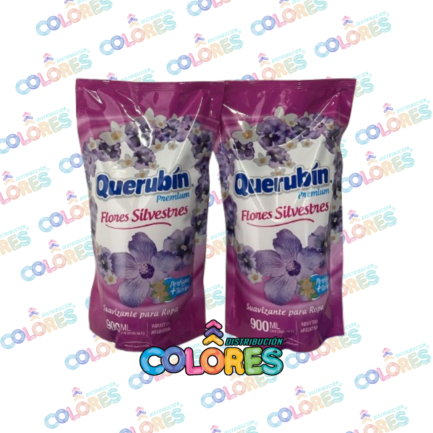 COMBO 25 - 2 QUERUBIN SUAVIZANTE x900ml FLORES SILVESTRES
