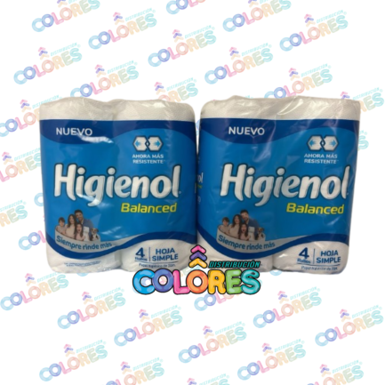 COMBO 3 - 2 HIGIENOL BALANCED PAPEL HIGIÉNICO 4x20mts